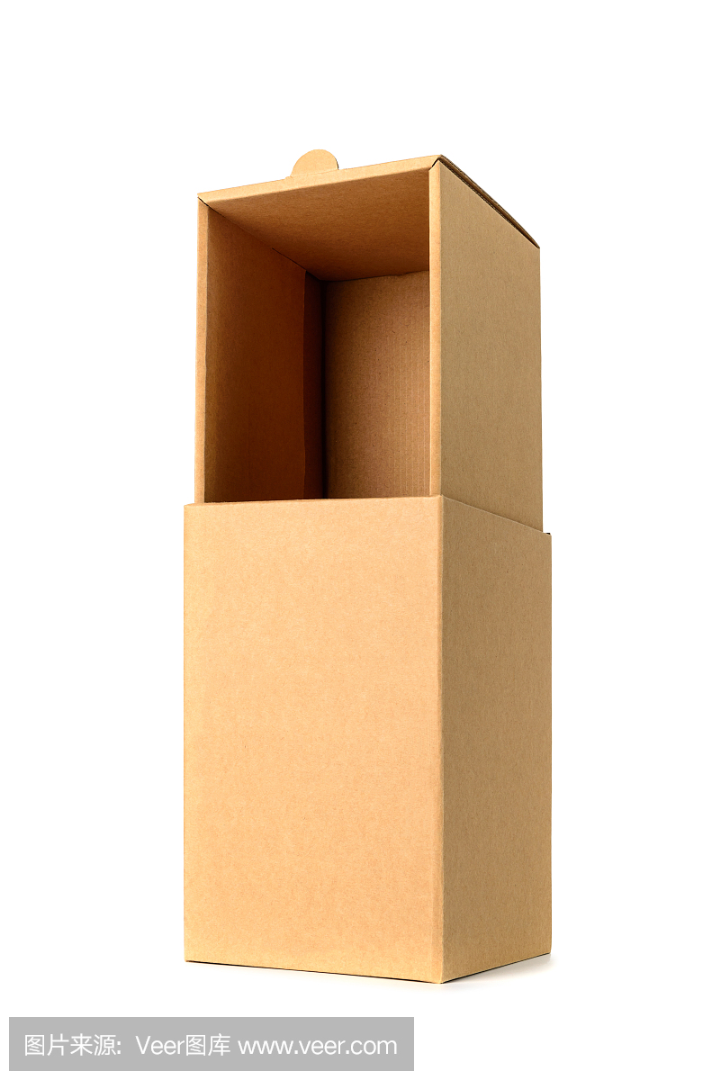 棕色硬纸盒包装,带盖,隔离